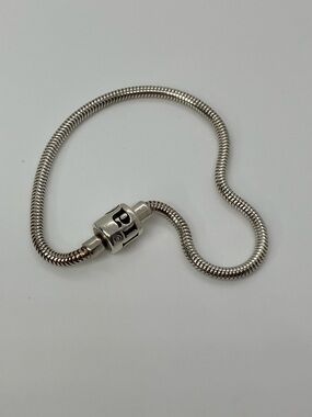 Halia 925 Sterling Silver Snake Chain Charm Bracelet | 7.5”
